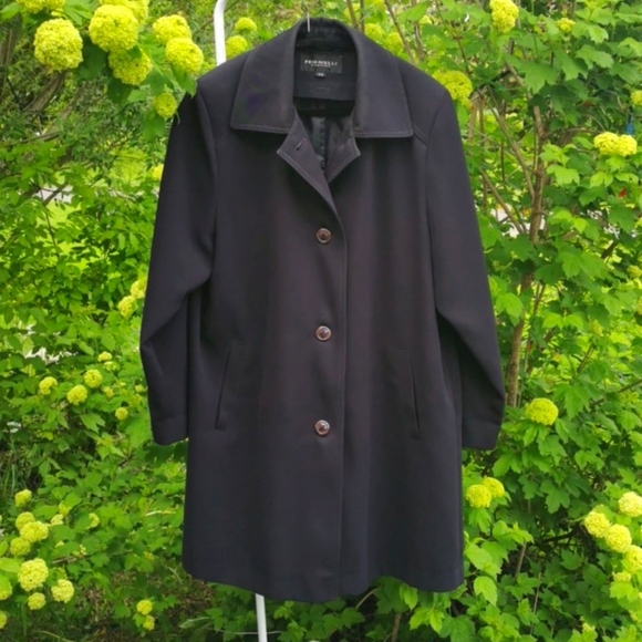 Fen nelli Jackets & Blazers - FEN-NELLI Womens Timeless Navy Trenchcoat Classy. Size 7/8
